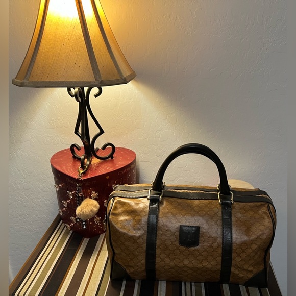 Celine Brown Duffel/Boston Bag w/COA - Picture 1 of 16